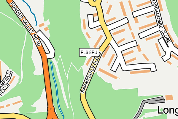PL6 8PU map - OS OpenMap – Local (Ordnance Survey)