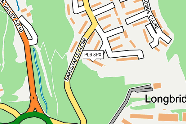 PL6 8PX map - OS OpenMap – Local (Ordnance Survey)