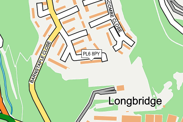 PL6 8PY map - OS OpenMap – Local (Ordnance Survey)