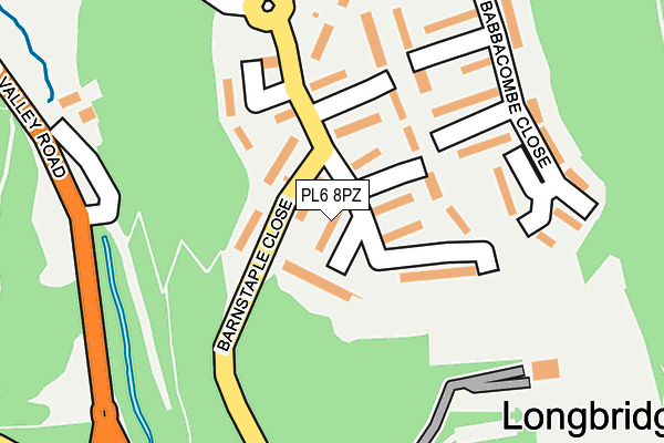 PL6 8PZ map - OS OpenMap – Local (Ordnance Survey)