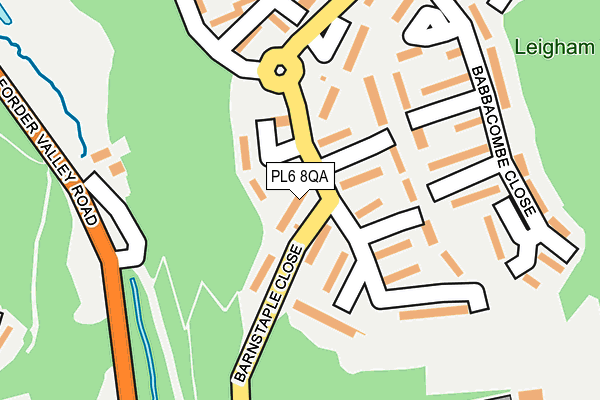 PL6 8QA map - OS OpenMap – Local (Ordnance Survey)