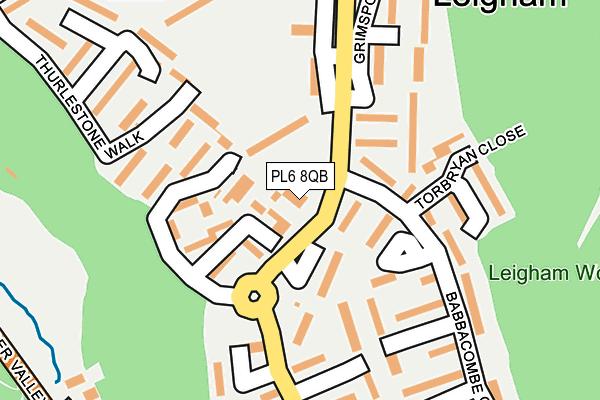 PL6 8QB map - OS OpenMap – Local (Ordnance Survey)