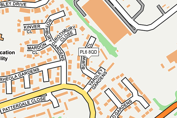 PL6 8QD map - OS OpenMap – Local (Ordnance Survey)