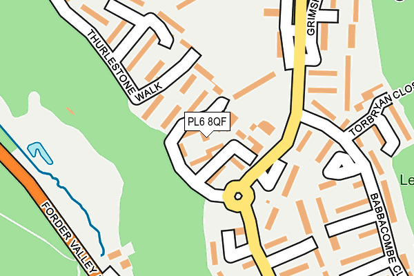 PL6 8QF map - OS OpenMap – Local (Ordnance Survey)