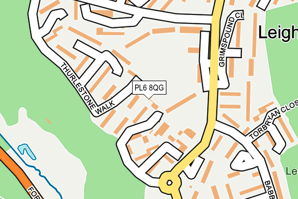 PL6 8QG map - OS OpenMap – Local (Ordnance Survey)