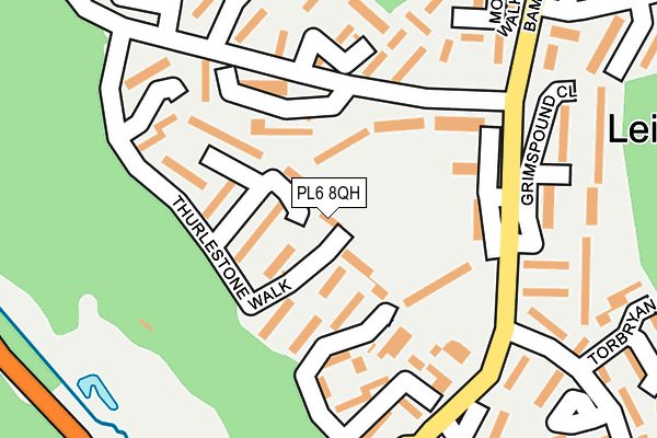 PL6 8QH map - OS OpenMap – Local (Ordnance Survey)