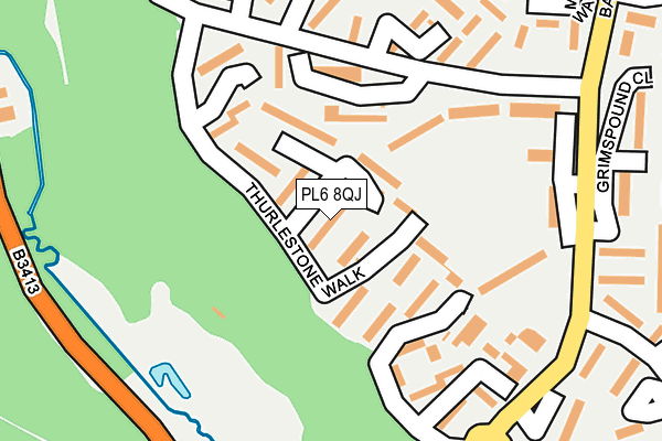 PL6 8QJ map - OS OpenMap – Local (Ordnance Survey)