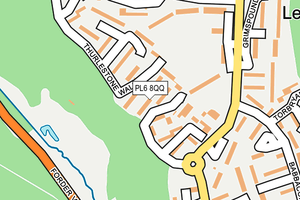 PL6 8QQ map - OS OpenMap – Local (Ordnance Survey)
