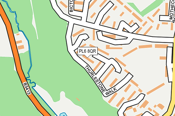 PL6 8QR map - OS OpenMap – Local (Ordnance Survey)