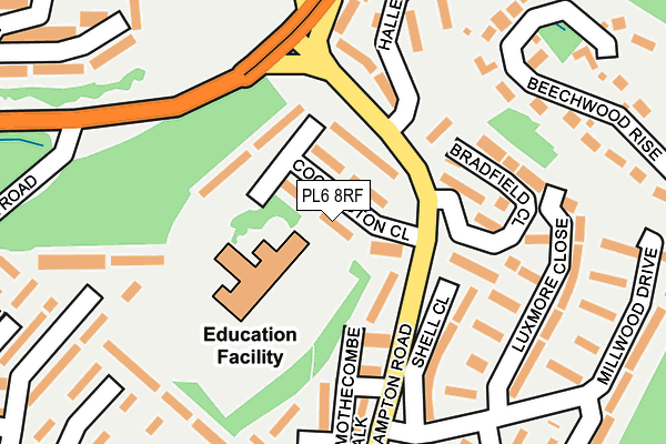 PL6 8RF map - OS OpenMap – Local (Ordnance Survey)