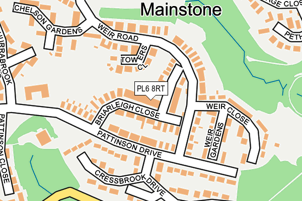 PL6 8RT map - OS OpenMap – Local (Ordnance Survey)