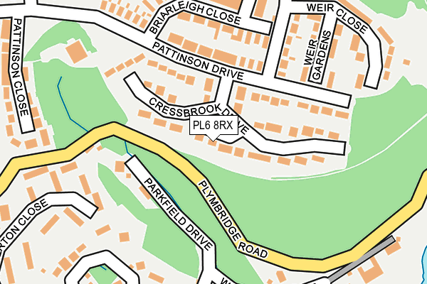 PL6 8RX map - OS OpenMap – Local (Ordnance Survey)