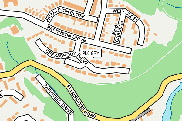 PL6 8RY map - OS OpenMap – Local (Ordnance Survey)