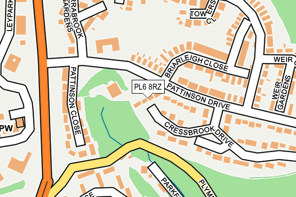 PL6 8RZ map - OS OpenMap – Local (Ordnance Survey)