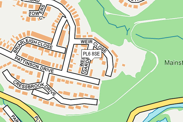 PL6 8SE map - OS OpenMap – Local (Ordnance Survey)
