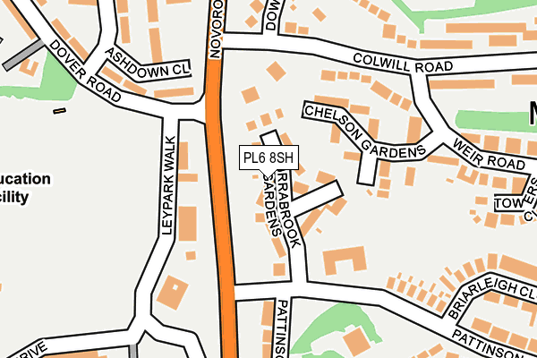 PL6 8SH map - OS OpenMap – Local (Ordnance Survey)