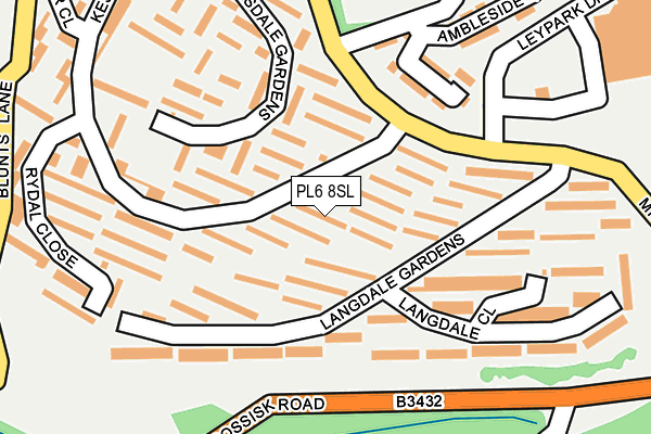 PL6 8SL map - OS OpenMap – Local (Ordnance Survey)