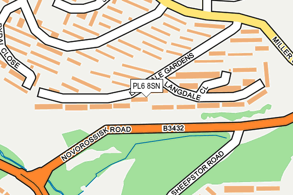 PL6 8SN map - OS OpenMap – Local (Ordnance Survey)