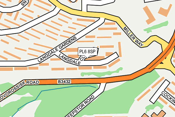 PL6 8SP map - OS OpenMap – Local (Ordnance Survey)
