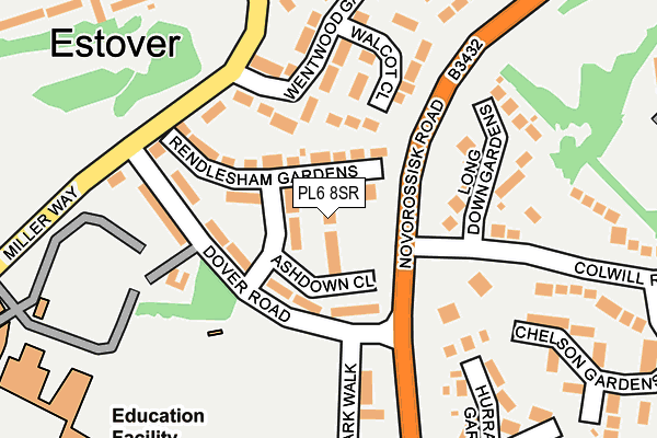 PL6 8SR map - OS OpenMap – Local (Ordnance Survey)