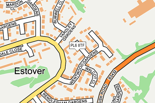 PL6 8TF map - OS OpenMap – Local (Ordnance Survey)