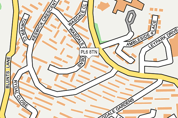 PL6 8TN map - OS OpenMap – Local (Ordnance Survey)