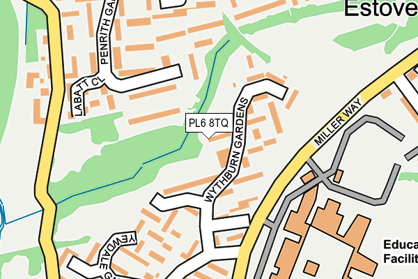 PL6 8TQ map - OS OpenMap – Local (Ordnance Survey)