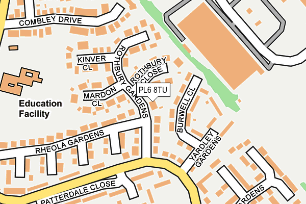 PL6 8TU map - OS OpenMap – Local (Ordnance Survey)