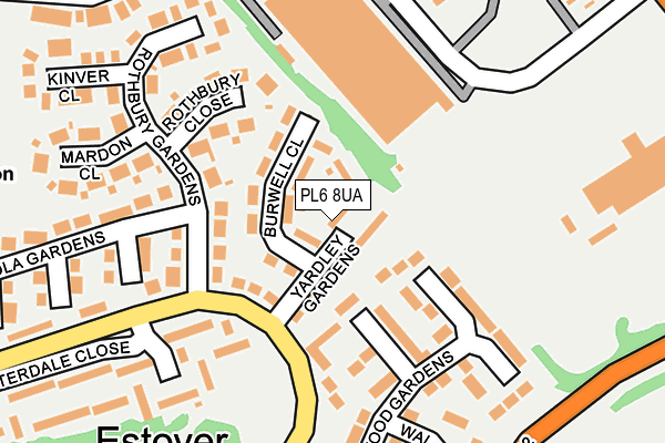 PL6 8UA map - OS OpenMap – Local (Ordnance Survey)