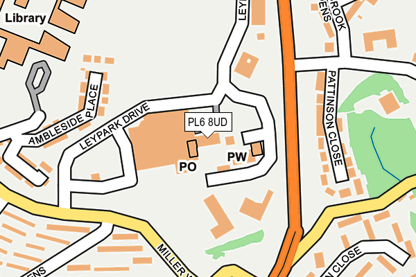 PL6 8UD map - OS OpenMap – Local (Ordnance Survey)