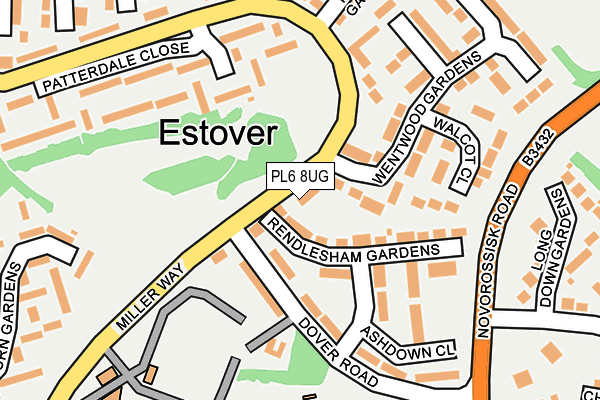 PL6 8UG map - OS OpenMap – Local (Ordnance Survey)