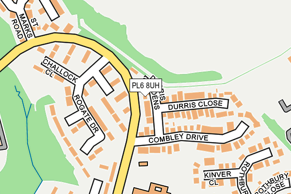 PL6 8UH map - OS OpenMap – Local (Ordnance Survey)