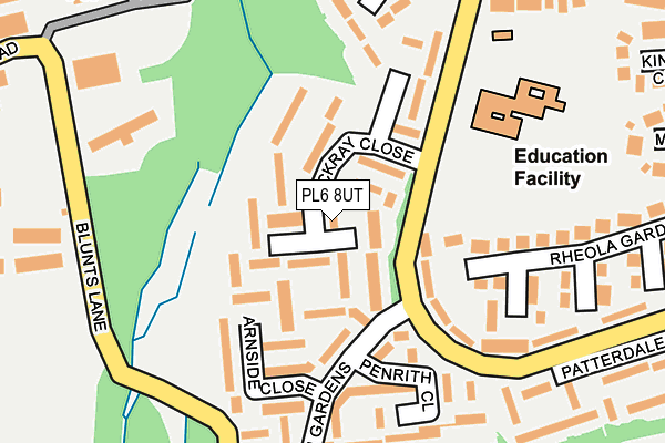 PL6 8UT map - OS OpenMap – Local (Ordnance Survey)