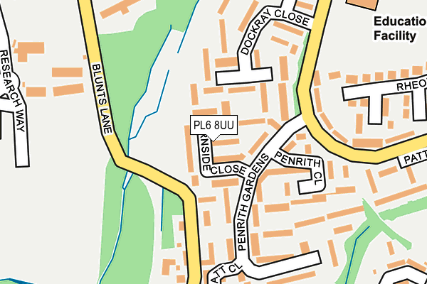 PL6 8UU map - OS OpenMap – Local (Ordnance Survey)