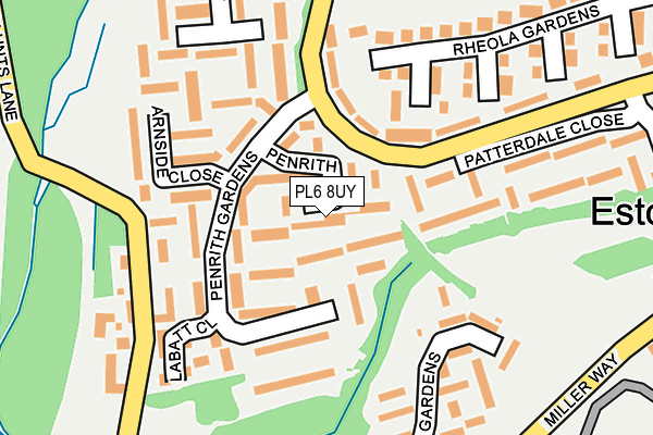 PL6 8UY map - OS OpenMap – Local (Ordnance Survey)