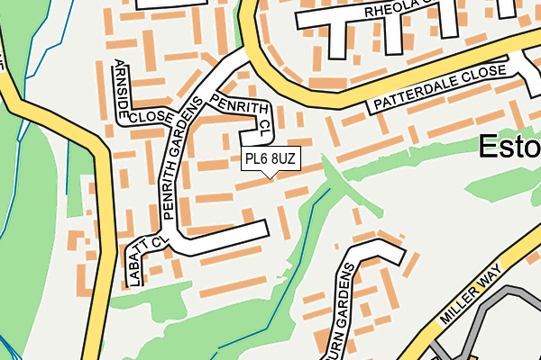 PL6 8UZ map - OS OpenMap – Local (Ordnance Survey)