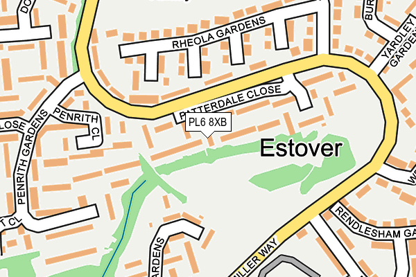 PL6 8XB map - OS OpenMap – Local (Ordnance Survey)