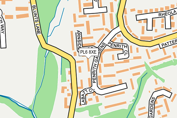 PL6 8XE map - OS OpenMap – Local (Ordnance Survey)