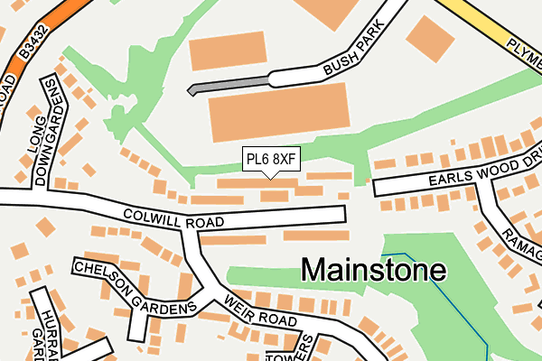 PL6 8XF map - OS OpenMap – Local (Ordnance Survey)