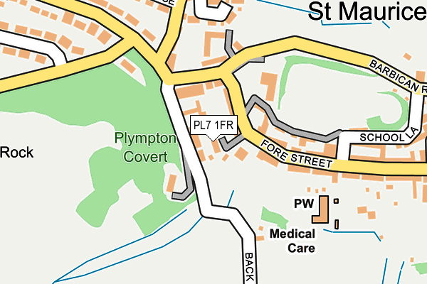 PL7 1FR map - OS OpenMap – Local (Ordnance Survey)