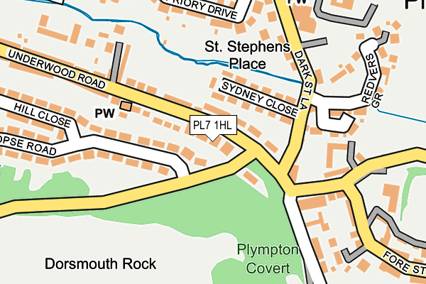 PL7 1HL map - OS OpenMap – Local (Ordnance Survey)