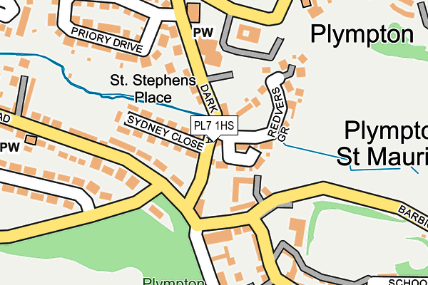 PL7 1HS map - OS OpenMap – Local (Ordnance Survey)