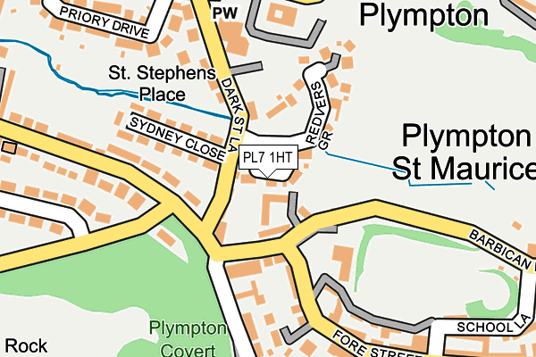 PL7 1HT map - OS OpenMap – Local (Ordnance Survey)