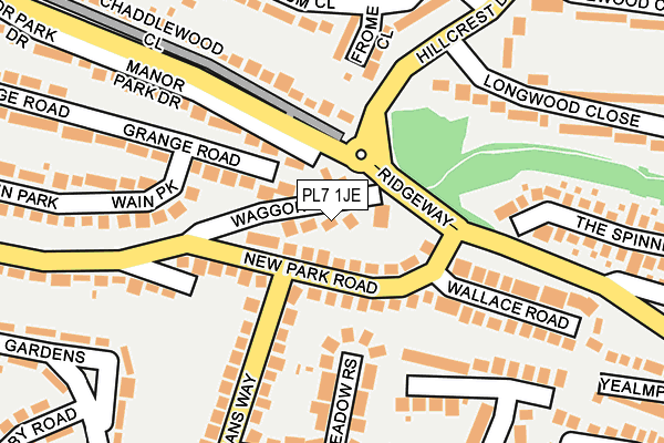 PL7 1JE map - OS OpenMap – Local (Ordnance Survey)