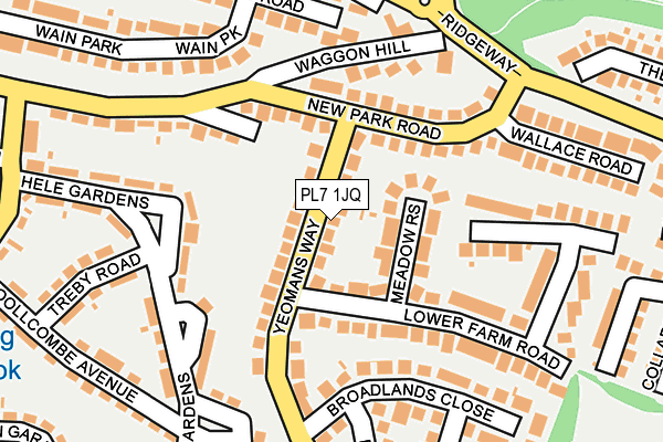 PL7 1JQ map - OS OpenMap – Local (Ordnance Survey)