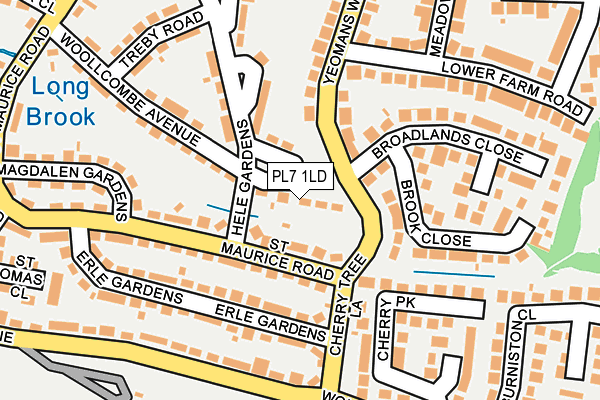 PL7 1LD map - OS OpenMap – Local (Ordnance Survey)