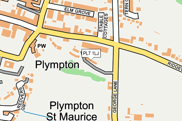 PL7 1LJ map - OS OpenMap – Local (Ordnance Survey)