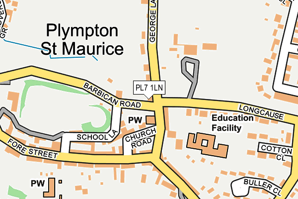 PL7 1LN map - OS OpenMap – Local (Ordnance Survey)