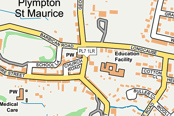 PL7 1LR map - OS OpenMap – Local (Ordnance Survey)
