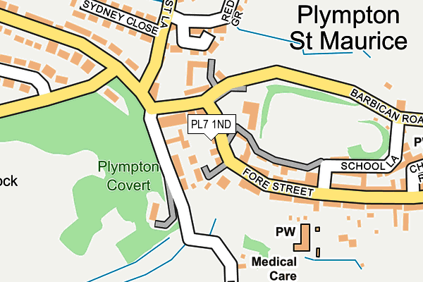 PL7 1ND map - OS OpenMap – Local (Ordnance Survey)